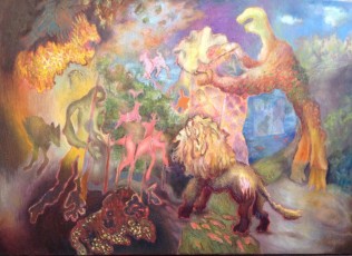 "Sleepwalking" by Joan MeyerOil on CanvasDimension: 25" x 35"Price: $2,400