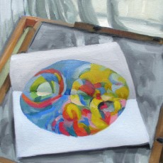 "After Delaunay" by Klay Enos

Oil on Canvas
Price: $250