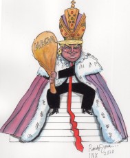 "King Trump" by Randy Jones

Watercolor on Paper
Dimension: 8" W X 10.5"H
Price on Request